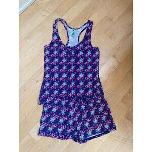 HONEYDEW Intimates BNWOT Pj Short Tank Racerback Set Size Medium Purple.